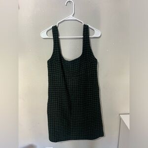 Modcloth Collectif Women’s Green/Black Houndstooth Dress Size 4